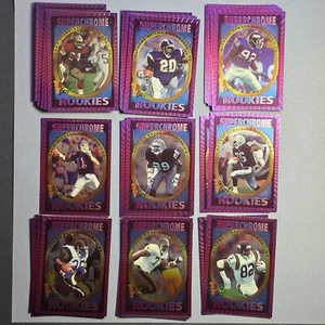 1993 Wild Card Super Chrome Rookies Complete Set 1-50 w HOF RCs Means Strahan - Picture 1 of 6