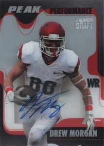 A1200- 2017 SAGE HIT Premier Draft Peak Performance Autograph #PKDrW Drew Morgan - Picture 1 of 2