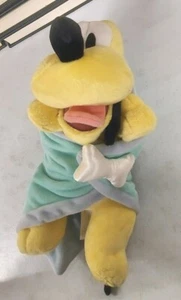 Pluto Dog Baby in a Blanket 11” Plush Soft Doll Disney Parks Mickey Mouse - Picture 1 of 3