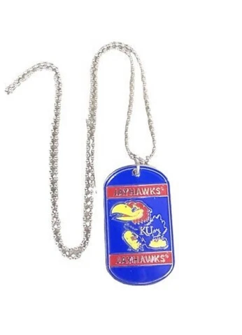 NCAA Kansas Jayhawks Dog Tag Necklace Cover