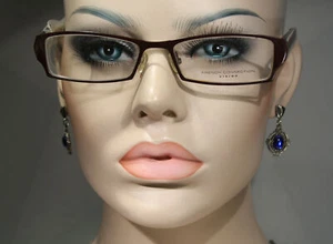 Monturas de gafas French Connection FCUK Vision OFC7202 púrpura oscuro y marrón + estuche - Imagen 1 de 12