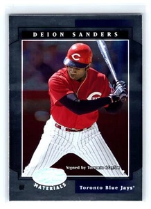2001 Leaf Certified Materials #88 Deion Sanders Toronto Blue Jays - Imagen 1 de 2