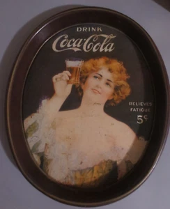 Coca-Cola Tullahoma 75th Anniv Metalltablett Cola Dr. Pfeffer Logo Probe GETRAGEN - Bild 1 von 8
