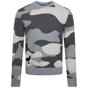 Greyson 100 % Kaschmir Tomahawk Herren Large oder XL Camouflage Golf Mode Pullover Neu - Bild 1 von 9
