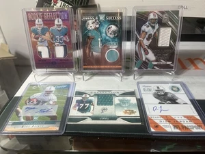 Lote de los Miami Dolphins 2013-2019 con 2 autógrafos y 4 mems muchos colores - Imagen 1 de 6