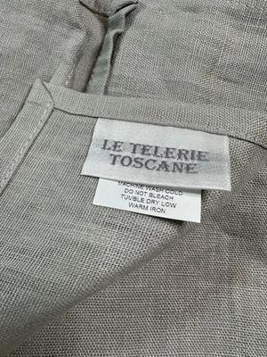 LE TELERIE TOSCANE | Hecho en Italia | Servilletas 100% Lino | 17.5" x 1 7.5" | 6 Foto 1 de 4