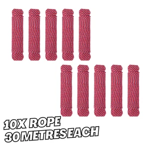 Restposten 10x Mehrzweckseil Starkschnur Ø5,4mm 30 Meter 220kg Gewichtslimit - Bild 1 von 7