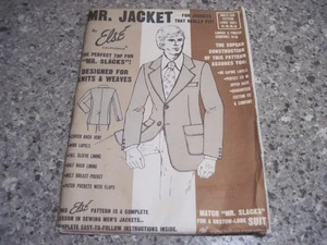 Else California Mr. Jacket Pattern & Complete Lesson in Sewing Mens Jackets 1975 - Picture 1 of 10