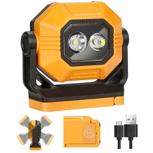 LED Rechargeable Work Light, 1500LM Portable COB Magnetic Lights with 3 Modes... - Picture 1 of 7