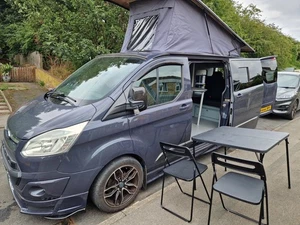 2.2 LWB Ford Transit Custom Camper van POP TOP - Picture 1 of 24