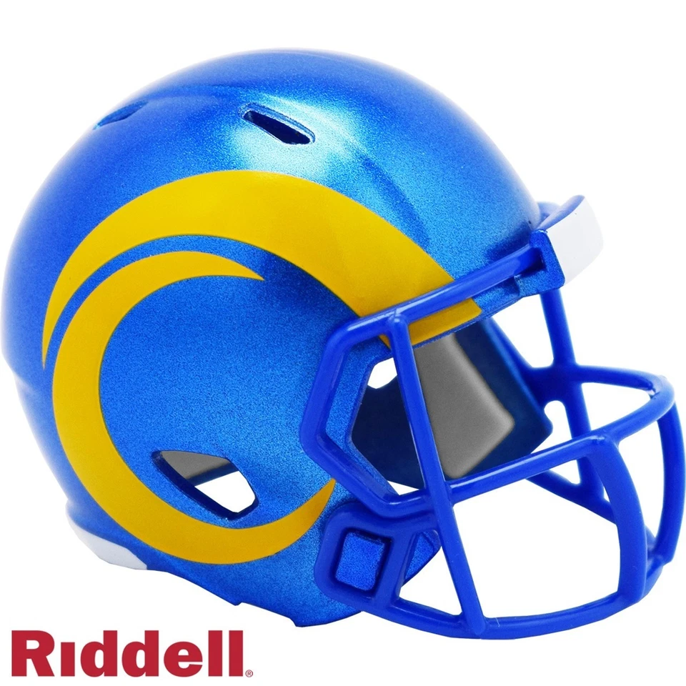 Casco Los Angeles Rams Pocket Pro Riddell NFL estilo velocidad Foto 1 de 2