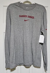 Nike Alabama Crimson Tide Rammer Jammer T-Shirt Größe Medium Langarm NCAA - Bild 1 von 8