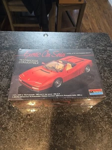 NEW Monogram Ferrari Testarossa Convertible Exotic Car Serie 1988 1:24 Model Kit - Picture 1 of 4