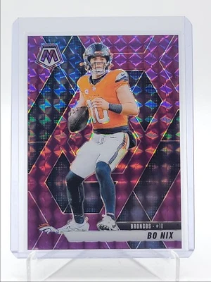 BO NIX 2025 MOSAIC FOOTBALL PURPLE MOSAIC BRONCOS /49 Q5849 - Image 1 of 2