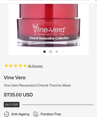 ❤️Vine Vera Resveratrol Chianti Morning Recovery 130g/4.58 El más grande disponible Foto 1 de 4