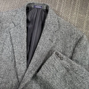 Blazer Harris Tweed Stafford Para Hombres 44R Lana Espiga Cuadros Abrigo Deportivo 2 Botones - Imagen 1 de 24