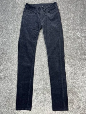 Y2k Patagonia Corduroy Pants Womens 24 Blue Logo Cotton Stretch Low Rise Skinny - Image 1 of 4