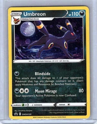 Umbreon - Promo SWSH: Sword & Shield Promo Cards SWSH129 NM Pokemon TCG - Image 1 of 2