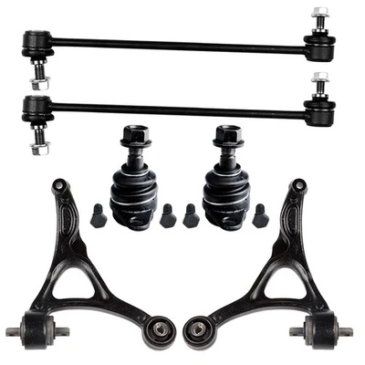 6pcs Front Lower Control Arms Sway Bars Ball Joints Kit For 2013 Volvo XC90 T6 Foto 1 de 4