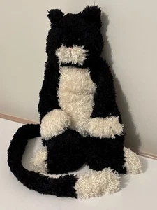 Jellycat Medium Bunglie schwarzer Smoking Kätzchen 16 Zoll Stofftier Katze Plüsch langer Schwanz - Bild 1 von 16