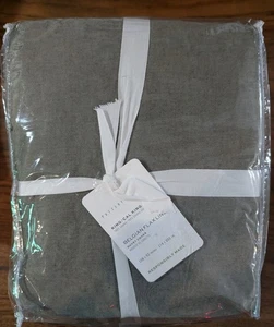 Funda nórdica POTTERY BARN lino belga doble brida-King/CKing-Loden-NUEVA CON ETIQUETAS - Imagen 1 de 3