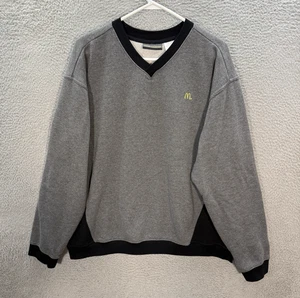 Felpa McDonalds Adulto XL Grigio Nero Maglione Scollo V Dipendente Uniforme Unisex - Foto 1 di 11