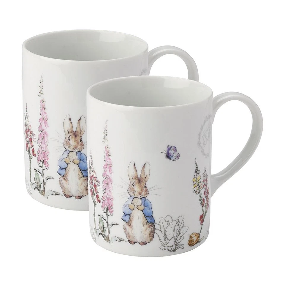 Ensemble De 2 Tasses En Porcelaine Peter Rabbit Classique Stow Green - 350ml - Photo 1/2