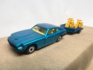 Vintage MATCHBOX 900 - TP-21 DATSUN 260Z & MOTORCYCLE TRAILER Clean - Picture 1 of 9