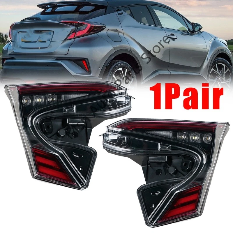 1Pair Inner LED Rear Tail Light High Configuration For Toyota C-HR CHR 2018-2020 - Image 1 of 4