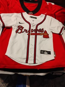 Atlanta Braves Baseball Nike Jersey Size S/CH White MLB - Picture 1 of 21