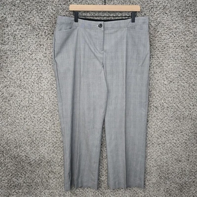 Pantalones Lane Bryant para mujer Plus 16 negros Glen pantalones a cuadros cómodos cintura elástica Foto 1 de 4