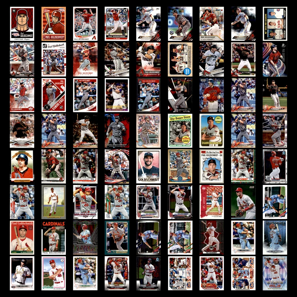 Paul Goldschmidt Lote 72 Tarjetas de Béisbol 2013 Panini Triple Play Diamondbacks Set Foto 1 de 4