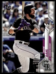 2020 Topps 233 David Dahl Colorado Rockies Vintage Stock 84/99 Baseball Card - Picture 1 of 2
