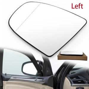For BMW X5 X6 E70 E71 LEFT Driver Side Door Wing Mirror Rearview Glass Heated LH - Picture 1 of 13