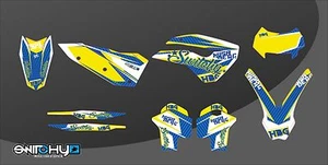 Kit Autocollants Graphiques SW001 Jaune HUSABERG TE 2011 2012 - Picture 1 of 1
