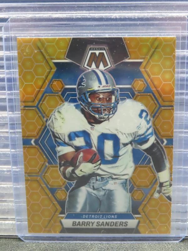 2023 Panini Mosaic Barry Sanders Honeycomb Prizm SSP #190 Detroit Lions