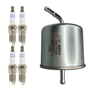 For 1993-1997 Ford Probe Base 2.0L 77092WS 6724 Bosch Fuel Filter Spark Plug Set - Picture 1 of 2