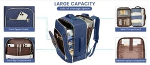 Lovevook 17.3" Laptop Backpack Blue New with tags, incl 2 pking cubes & shoe bag - Bild 1 von 13
