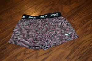 A7- Nike Dri Fit Pink/Black/Gray Shorts Size Girls 6X - Picture 1 of 3