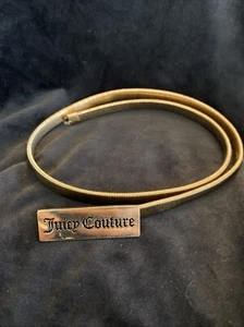 Juicy Couture Gold Tone Stretch Snake Fashion Women’s Belt 28” Not Adjustable - Picture 1 of 4