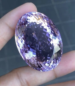 197 Karat facettierter rosa Amethyst - Bild 1 von 9