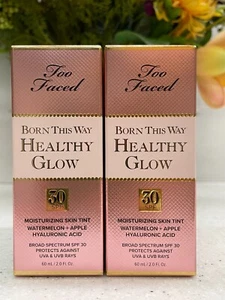 Base de tinte para piel Too Faced Born This Way Healthy Glow FPS 30 (tú eliges) nueva en caja - Imagen 1 de 6
