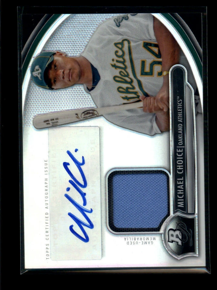 MICHAEL CHOICE 2013 BOWMAN PLATINUM REFRACTOR JERSEY AUTO AG6595 - Image 1 of 1