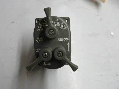 2.5 TON M35A2 M SERIES 3 LEVER LIGHT SWITCH fits willys jeep M38A1 M38 M151  - Image 1 of 4