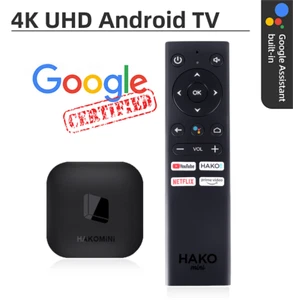 HAKO MINI TV 4K HD Streaming Box Controllo Vocale Google Assistant Quad Core 2025 - Foto 1 di 14