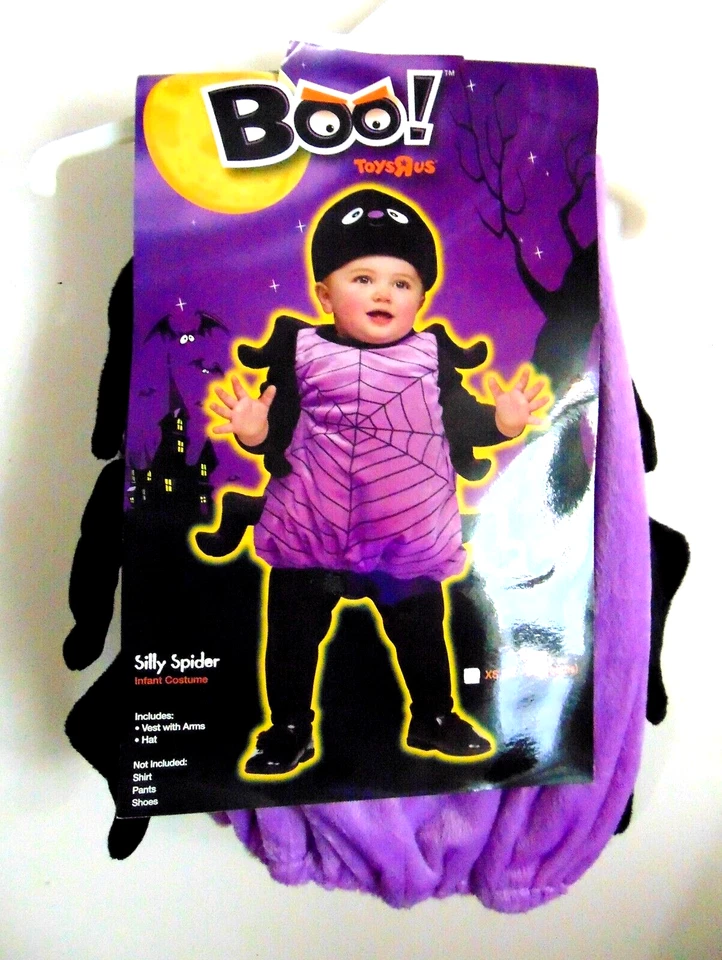 Fantasia infantil de pelúcia Silly Spider bebê criança 12-24 meses brinquedos R exclusivo dos EUA - Imagem 1 de 3