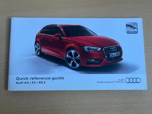 GUÍA DE REFERENCIA RÁPIDA PARA PROPIETARIOS AUDI A3 2012-2016 GUÍA MANUAL **ENVÍO GRATUITO** - Imagen 1 de 1