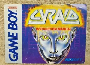 Nintendo Gameboy Game Instruction Manual Booklet Nexoft Cyraid Cyrad Rare - Picture 1 of 10