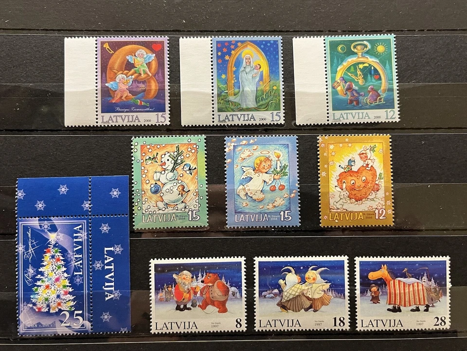 Latvia - Happy New Year on stamps - Timbres - MNH** - AM1 - Image 1 of 1
