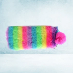 Rainbow Pencil Bag Stationery Organizer Small Makeup Miss Student - Picture 1 of 11